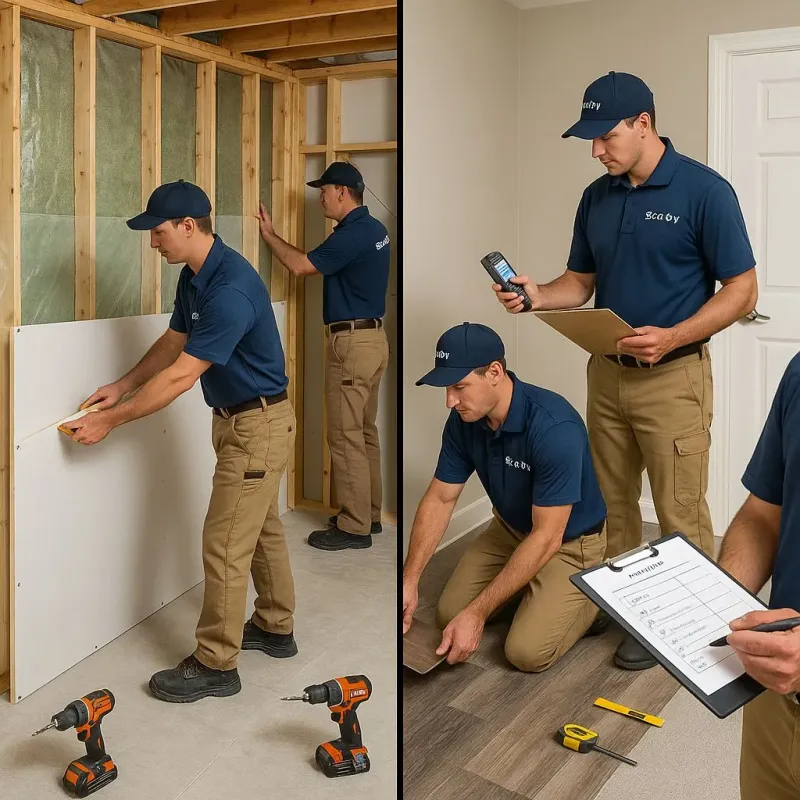 Repairs and Reconstruction process in Harvey County, KS